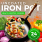 🚀90% OFF Today🍳Flash Sale🔥Pure Hand Forged Cast Uncoated Thick Iron Skillet🍳