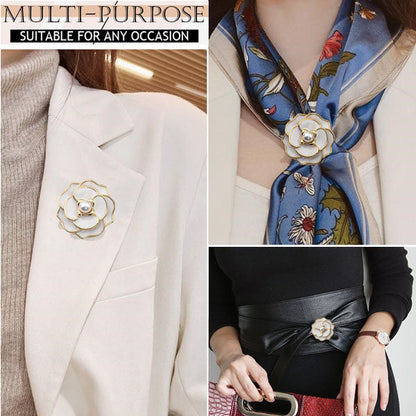 ✨ French Elegant Coat Scarf Buckle – Elegance at your fingertips!