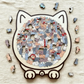 🎁Christmas Sale 90% OFF🎅135-Piece Morandi-Colored Cat Shaped Wooden Jigsaw Puzzle