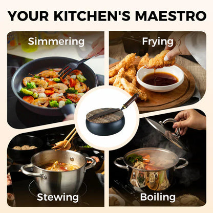 🚀90% OFF Today🍳Flash Sale🔥Pure Hand Forged Cast Uncoated Thick Iron Skillet🍳