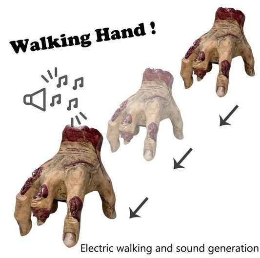 🖐️ 90% OFF NOW! ✨ Realistic Scary Hand Props - Flexible & Creepy for Halloween/Cosplay, Perfect for Decoration or Pranks 🎃📦