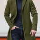 👔 Men's Classic Single Row Buckle Solid Color Jacket - Timeless Daily Essential