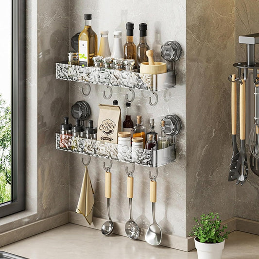 🔥 90% OFF 🔥 10-Year Durable Suction Cup Shelf with Hooks – Holds 50 lbs! 🏋️‍♂️