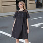 Women’s Stylish Solid Color Mini Dress