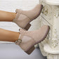 🔥Women's Solid Elastic Low Heel Ankle Boots