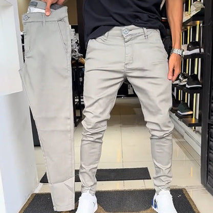 🔥2025 Hot Sale 90% OFF✨Men’s Slim-Fit Casual Solid Color Pants