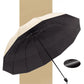 ☔  🌬️ 12-Rib Windproof Umbrella - Large Coverage & Compact Fold, Durable Frame for Heavy Rain & Wind 📦✨