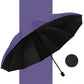 ☔  🌬️ 12-Rib Windproof Umbrella - Large Coverage & Compact Fold, Durable Frame for Heavy Rain & Wind 📦✨