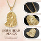 ✝️ BUY 1 GET 1 FREE! ✨ Jesus Head Pendant Necklace - Detailed Sculpture in Silver or Gold Tone (Chain Not Included) 🌟🙏