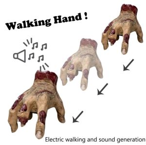 🖐??50% OFF NOW! ??Realistic Scary Hand Props - Flexible & Creepy for Halloween/Cosplay. Perfect for Decoration or Pranks 🎃📦