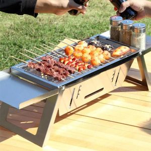 🔥Hot Sale 90% 0FF🔥Stainless Steel Folding Outdoor Barbecue