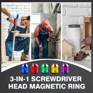 🔥While Supplies Last 90% OFF!🎉 3-in-1 Screwdriver Head Magnetic Ring